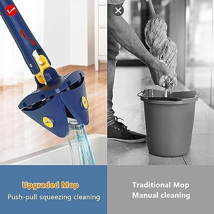 Tringle Rotatable And Adjustable Multifunctional Cleaning Mop