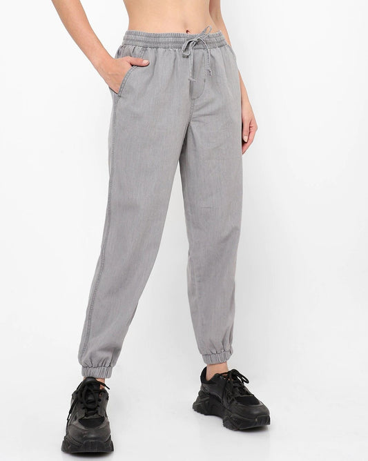 Women Trendy Cotton Joggers Stylish Fancy