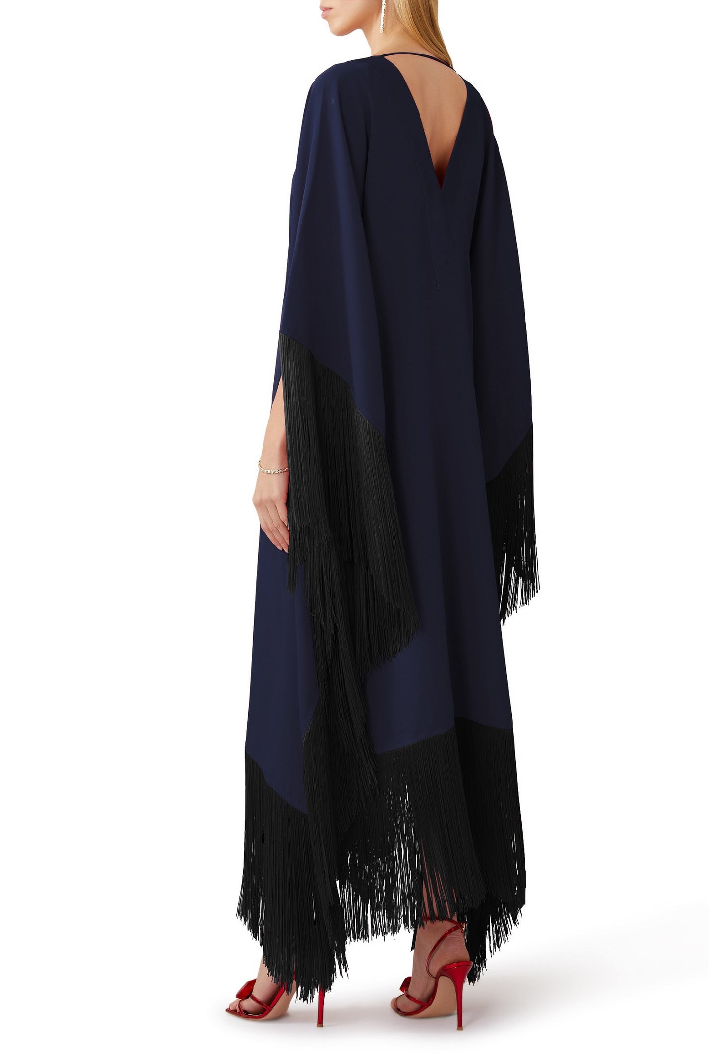 Designer regular Wear Blue V Neck kaftan