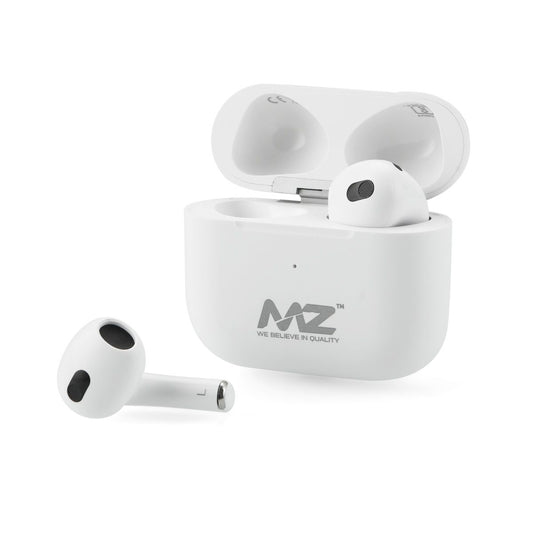 MZ Mpods3 (WIRELESS EARBUDS) 36 hrs Play Time with 250mAh Battery, 180 hrs Standby True Wireless Earbuds