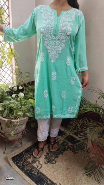 Women Chikankari Original Hand Work Kurti