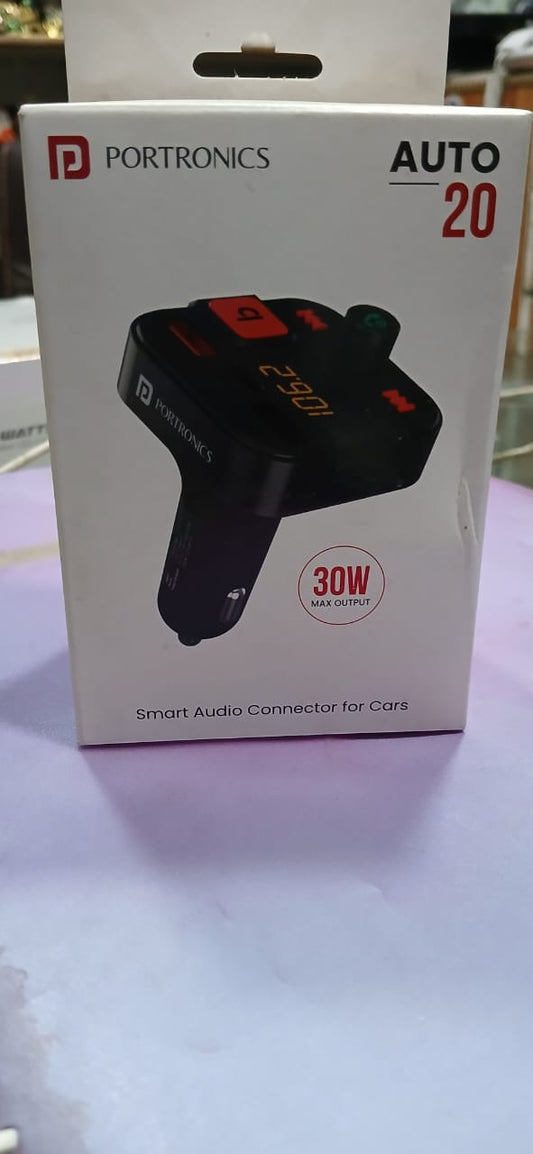 Portronics audio connector for cars