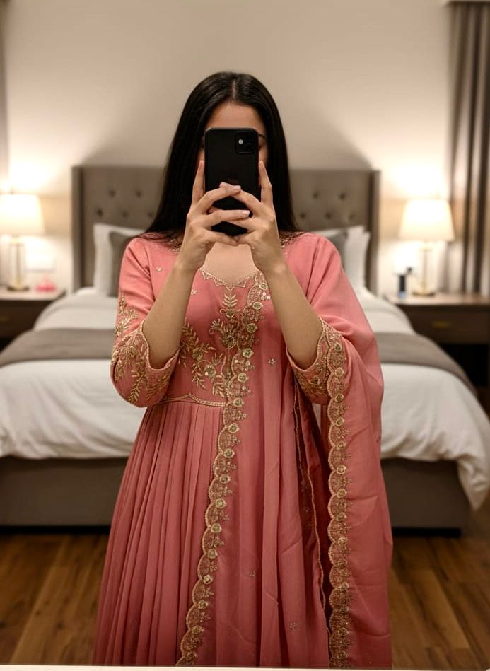 ???Gown with dupatta set ???