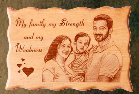 Wooden Plank (Wp7) Size: 8x12 Inchs