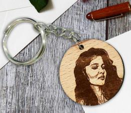 Circle Key chain Size: 2x2 Inchs