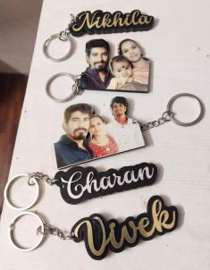 Customized Key chain Size: 3x2 Inchs