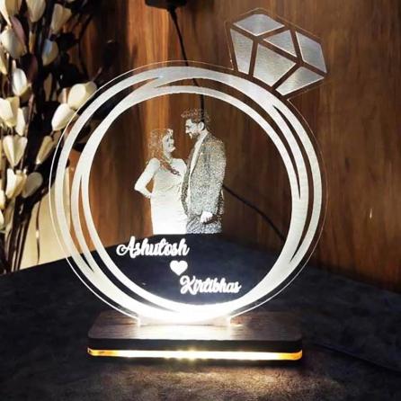 Acrylic Ring LED (ARL) Size: 8x8 Inchs