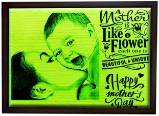 Wooden Glow (Wg5) Size: 15x9 Inchs