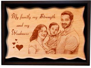 Wooden Glow (Wg7) Size: 8x12 Inchs