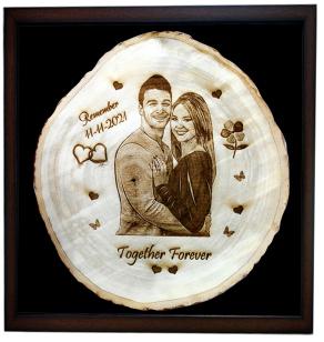 Wooden Glow (Tpg1) Size: 6x6 Inchs