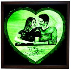 Wooden Glow (Tpg4) Size: 8x8 Inchs