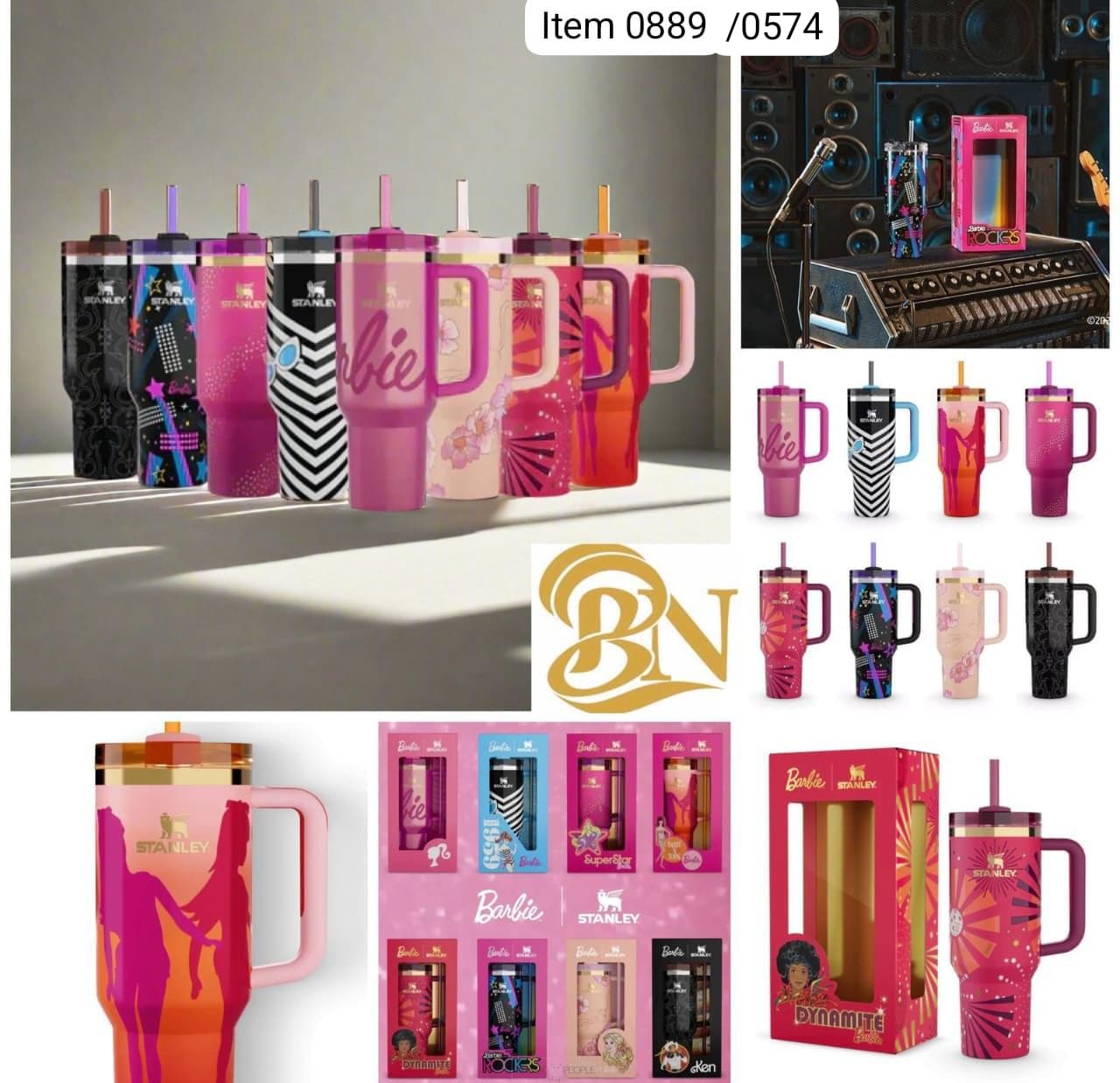 Barbie x Stanley - Limited Edition stainless steel, Double-wall vacuum insulation, Comfort-grip handle, Car cupholder compatible, Dishwasher safe, BPA-free, 40 OZ QUENCHER,  2 DAYS ICED  11 HOURS COLD (Item Code 0889 / 0574 )