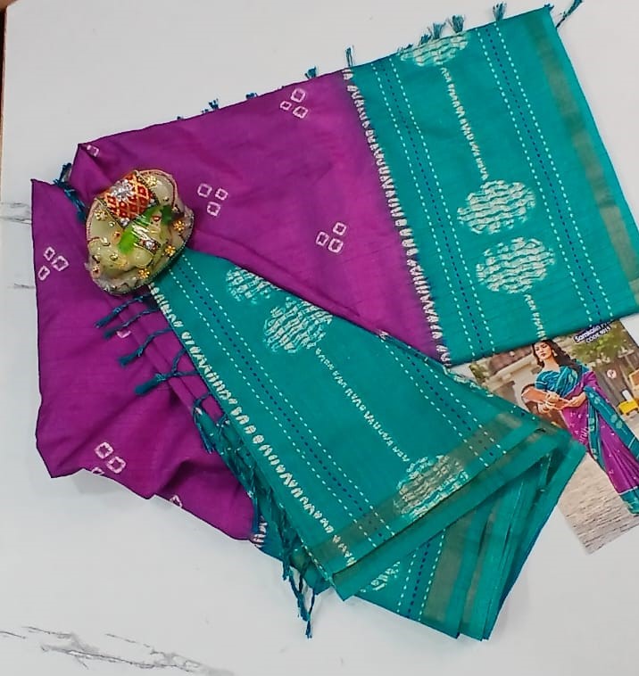 Elegant Cotton Silk Saree – Traditional Ethnic Wear for Women