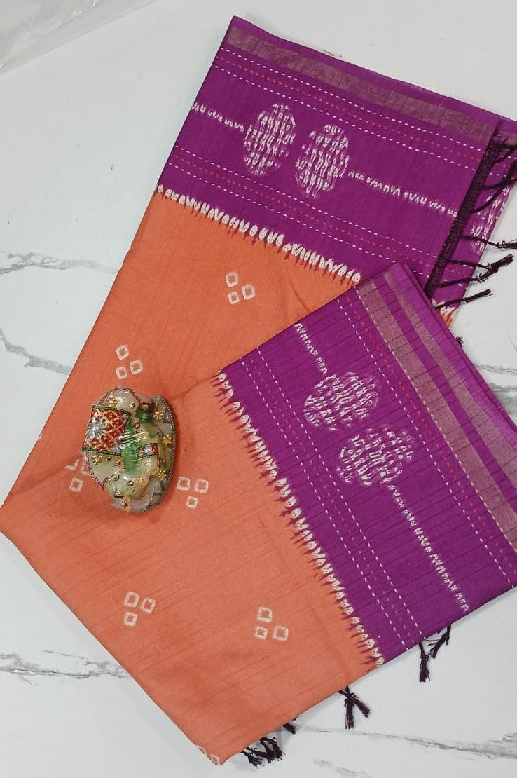 Elegant Cotton Silk Saree – Traditional Ethnic Wear for Women