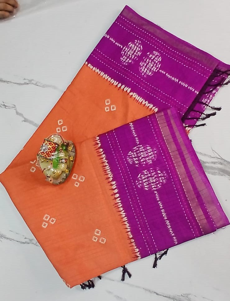 Elegant Cotton Silk Saree – Traditional Ethnic Wear for Women