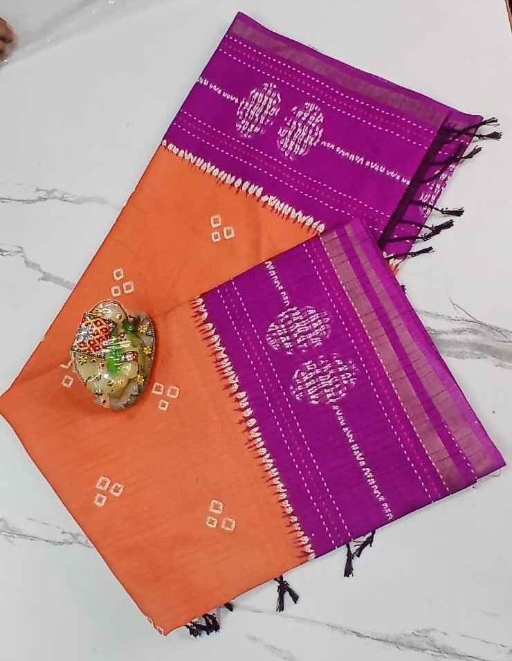 Elegant Cotton Silk Saree – Traditional Ethnic Wear for Women