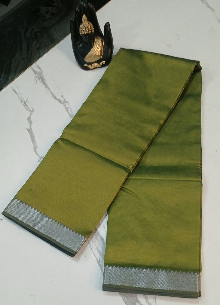 Pattu 50/50 Mangalgiri Border Saree