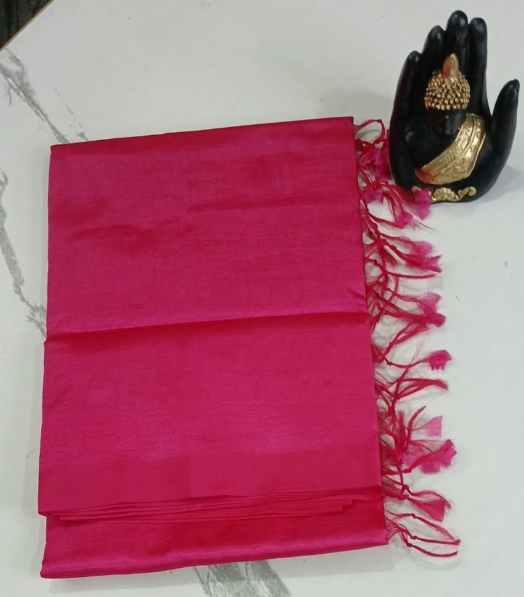 Pattu Plain Saree
