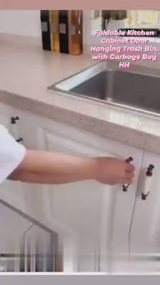 Foldable Kitchen Cabinet hanging Trash (1pc)