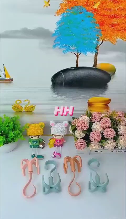 Hanging Rotating 4 Cove Hook Holder (1pc)