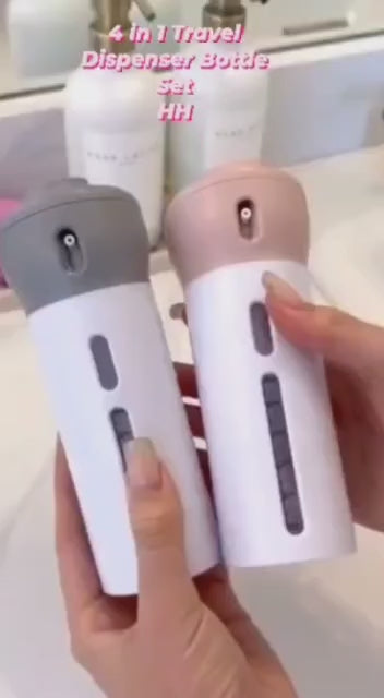 4 in 1 Multiple Storage Dispenser Bottle Best for Traveling (1pc)