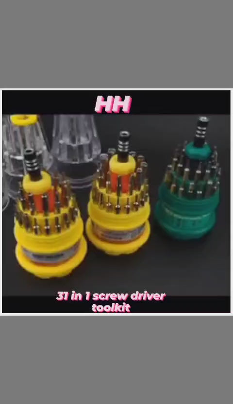 31 in 1 Screw Driver Set (1pc)