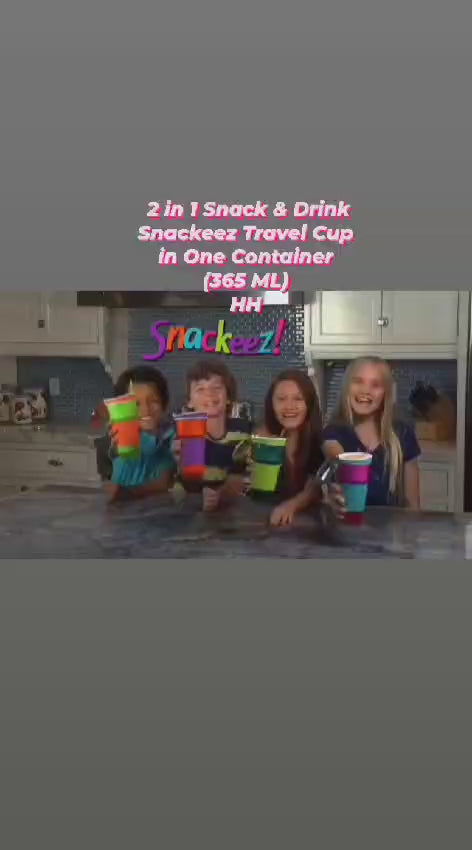 2 in 1 Snack and Drink Snackeez Travel Cup 365 ml (1pc)