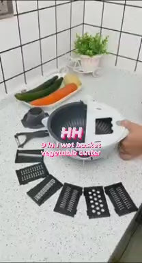 9 in 1 Vegetable Cutting Basket (1pc)