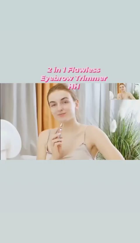 2 in 1 Rechargeable Rainbow Colour Eyebrow and Upper Lips Hair Remover Trimmer (1pc)