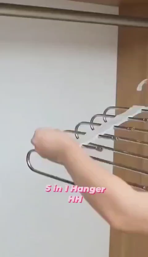 5 in 1 Multipurpose Stainless steel Hanger (1pc)