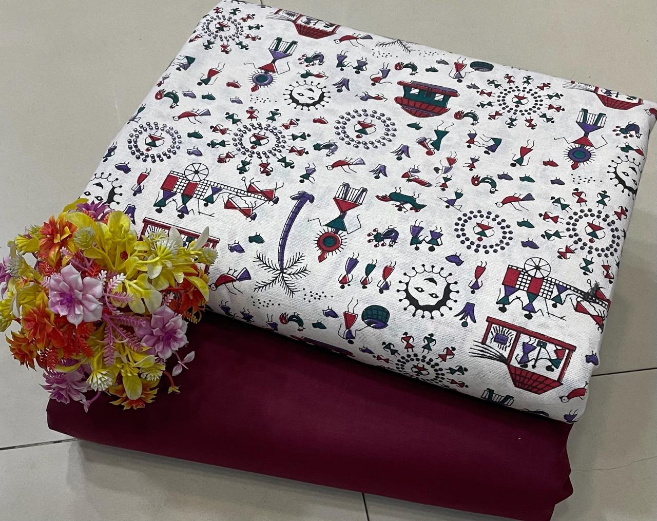 *Jaipur Cotton*

*Top & Bottom concept* 

*FABRIC DETAILS:-*

*TOP:- JAIPUR  COTTON JAIPUR PRINT.*
 *(CUT 2.50MTR.)*

*BOTTOM:- COTTON JAIPUR PRINT* 
  *(CUT2.50MTR.)*