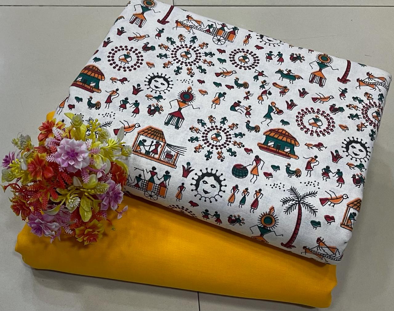 *Jaipur Cotton*

*Top & Bottom concept* 

*FABRIC DETAILS:-*

*TOP:- JAIPUR  COTTON JAIPUR PRINT.*
 *(CUT 2.50MTR.)*

*BOTTOM:- COTTON JAIPUR PRINT* 
  *(CUT2.50MTR.)*