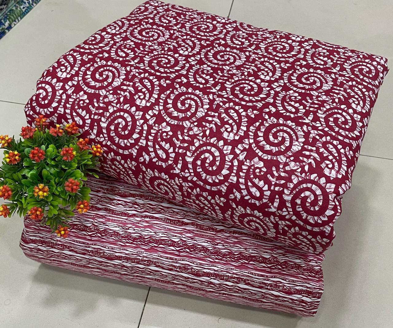 *Jaipur Cotton*

*Top & Bottom concept* 

*FABRIC DETAILS:-*

*TOP:- JAIPUR  COTTON JAIPUR PRINT.*
 *(CUT 2.50MTR.)*

*BOTTOM:- COTTON JAIPUR PRINT* 
  *(CUT2.50MTR.)*