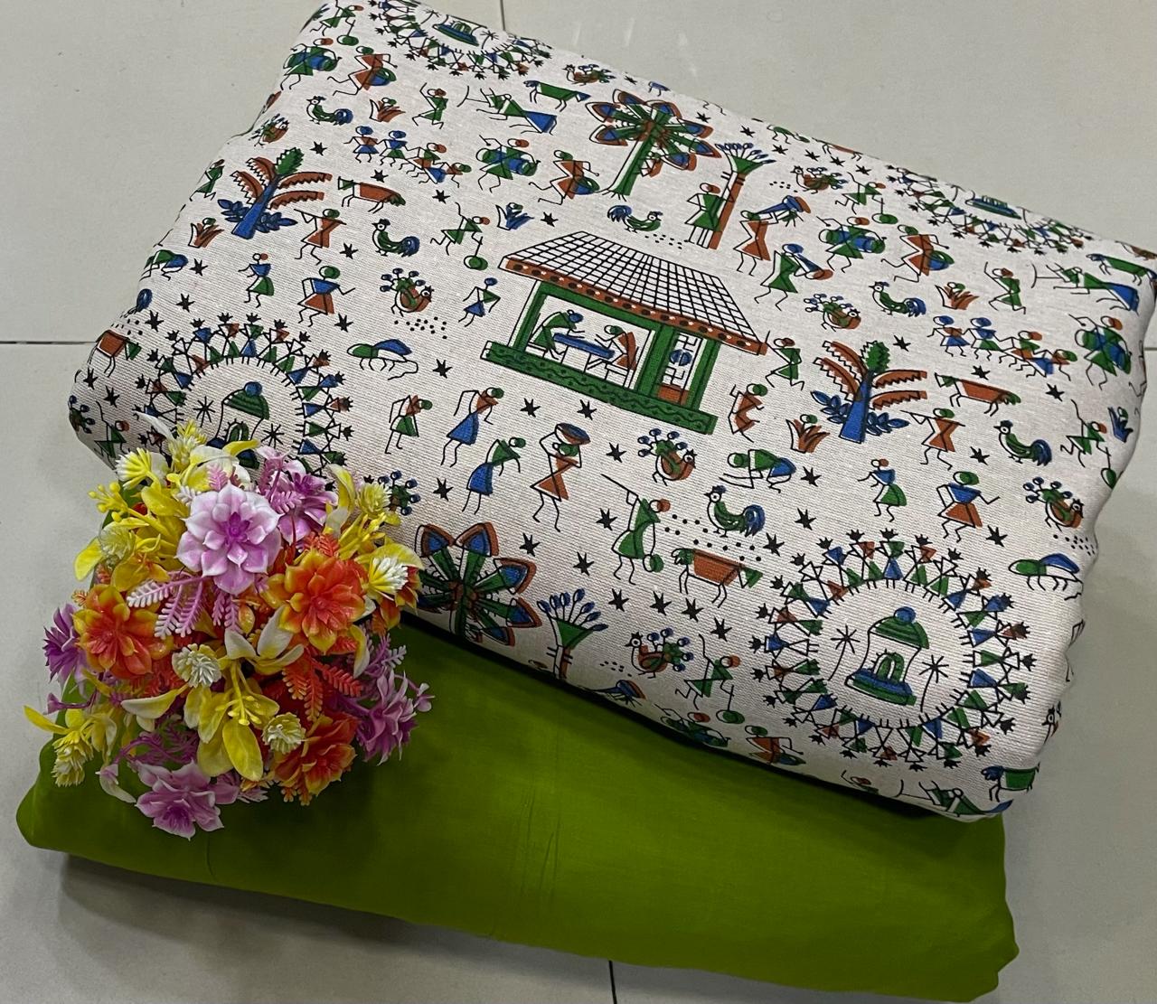 *Jaipur Cotton*

*Top & Bottom concept* 

*FABRIC DETAILS:-*

*TOP:- JAIPUR  COTTON JAIPUR PRINT.*
 *(CUT 2.50MTR.)*

*BOTTOM:- COTTON JAIPUR PRINT* 
  *(CUT2.50MTR.)*