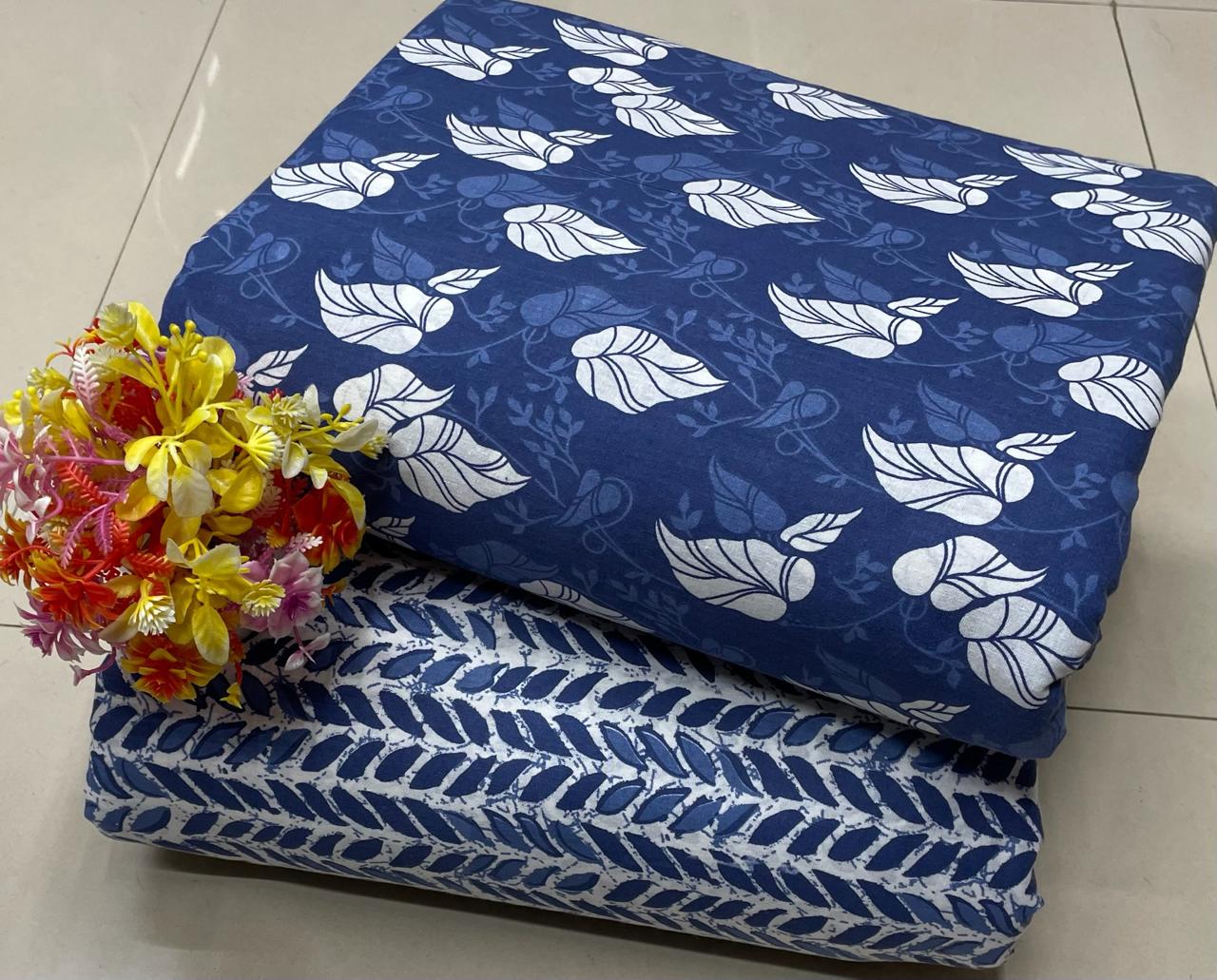 *Jaipur Cotton*

*Top & Bottom concept* 

*FABRIC DETAILS:-*

*TOP:- JAIPUR  COTTON JAIPUR PRINT.*
 *(CUT 2.50MTR.)*

*BOTTOM:- COTTON JAIPUR PRINT* 
  *(CUT2.50MTR.)*