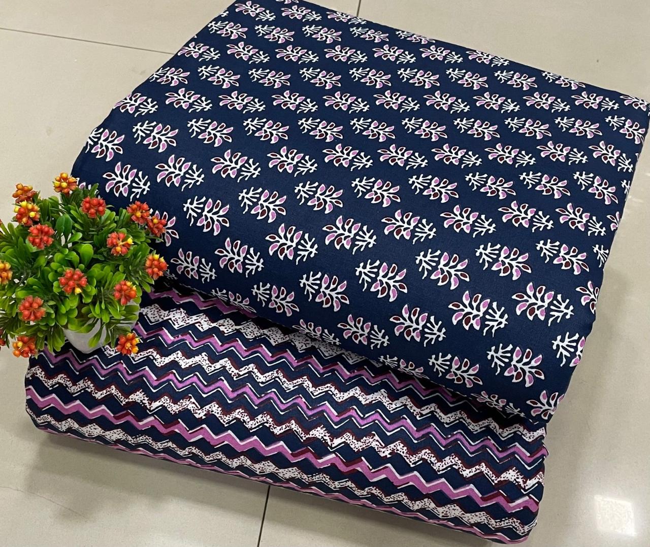 *Jaipur Cotton*

*Top & Bottom concept* 

*FABRIC DETAILS:-*

*TOP:- JAIPUR  COTTON JAIPUR PRINT.*
 *(CUT 2.50MTR.)*

*BOTTOM:- COTTON JAIPUR PRINT* 
  *(CUT2.50MTR.)*